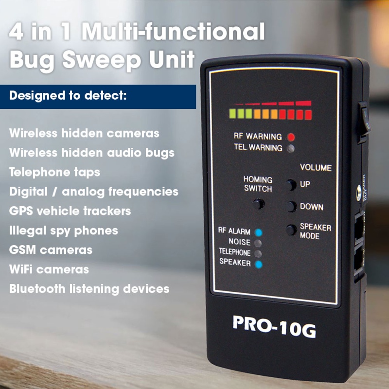 Pro-10G Cell Phone And Gps Bug Detector