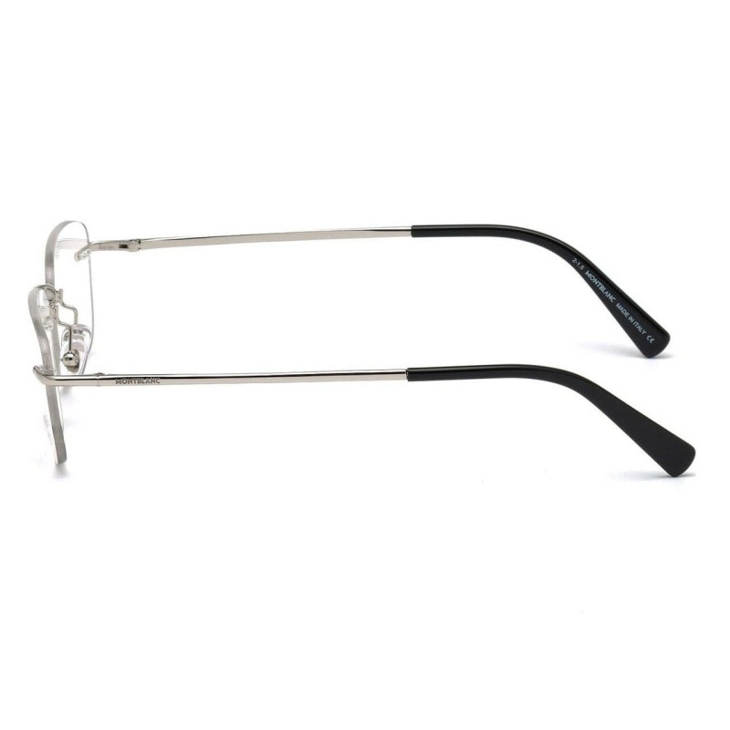 Montblanc Black Palladium Rimless Men's Rectangular Eyeglasses Frames