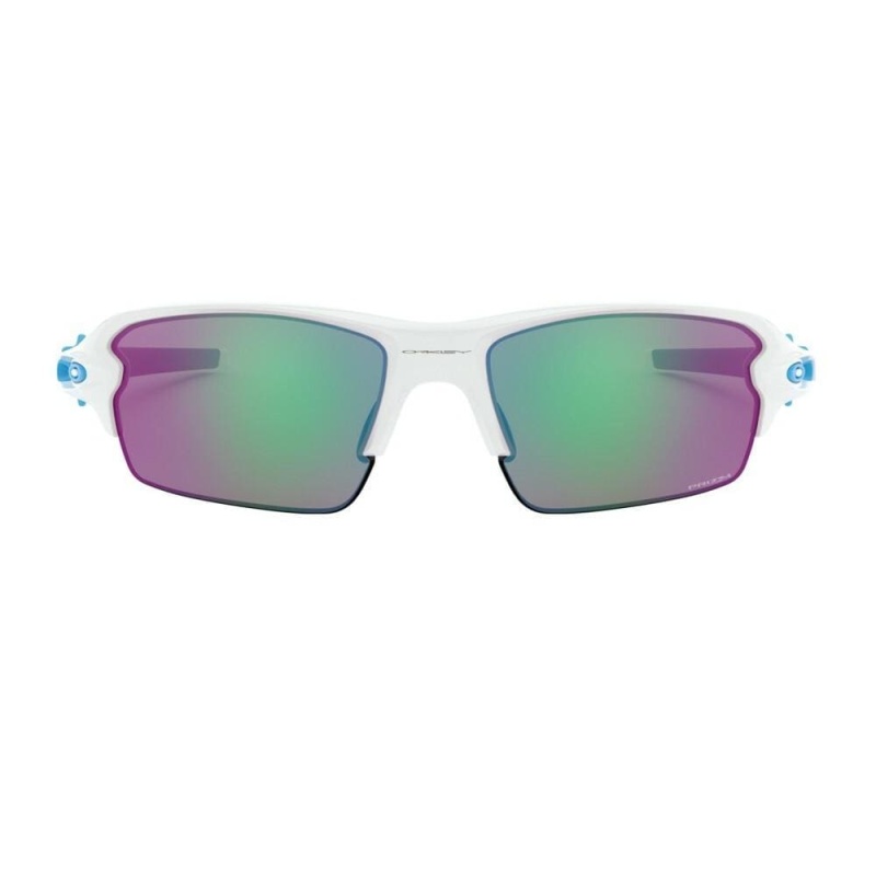 Oakley Flak 2.0 Polished White Sport Prizm Golf Lenses Sunglasses