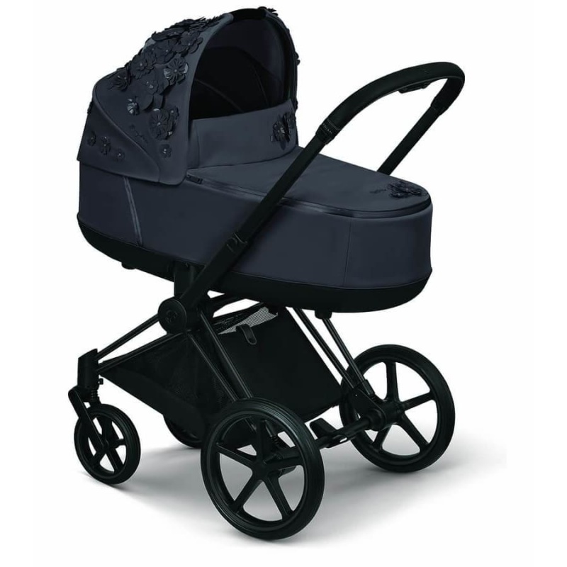 Cybex Priam Lux Carry Cot - Simply Flowers - Dream Grey