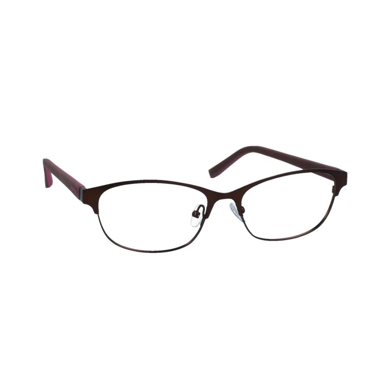 Converse Brown Oval Women's Metal Eyeglasses