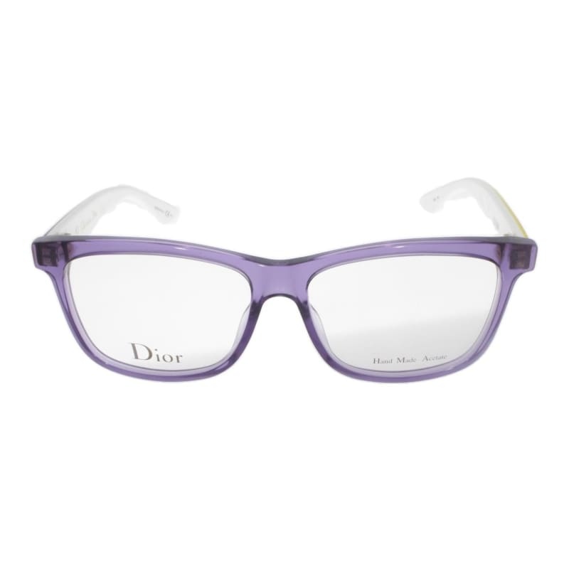 Christian Dior Women's Purple Crystal Square Acetate Frame 54Mm Lens