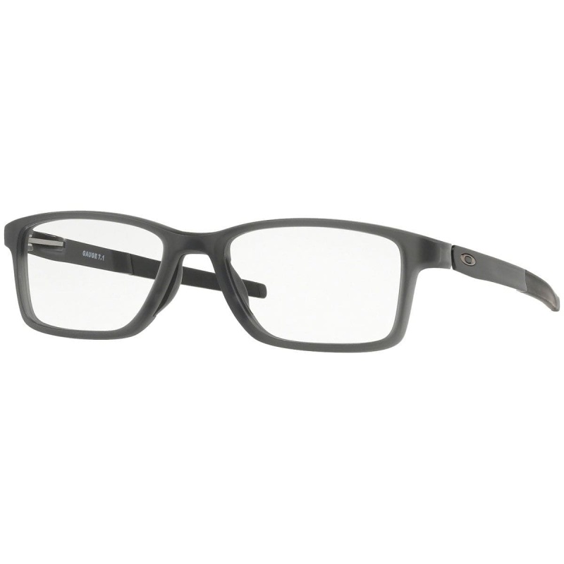 Oakley Satin Grey Smoke Full-Rim Men's Eyeglasses