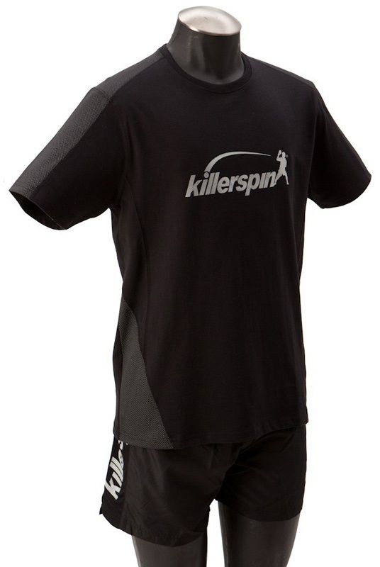 Killerspin Grate Shirt: Black/Grey, Small