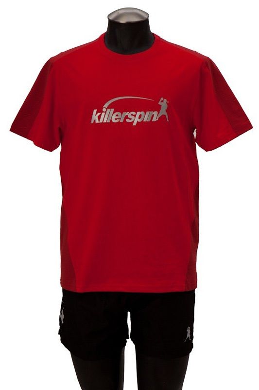 Killerspin Grate Shirt: Red/Grey, Large