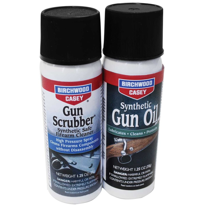Gun Scrubber & Synthetic Gun Oil Aerosol Combo Pack, 1.25 Fl. Oz. Each