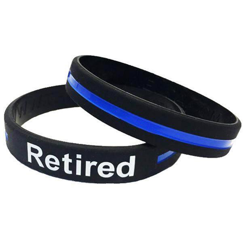 Color: Thin Blue Line, Size: 9", Logo: Retired