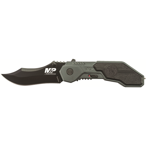 Packaging: Clam, Blade Color: Black, Handle Color: Black/Gray, Blade Edge: Plain
