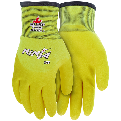 Ninja Ice Hi Vis Winter Work Gloves – Small