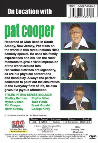 ON LOCATION with PAT COOPER DVD 5 Comedy