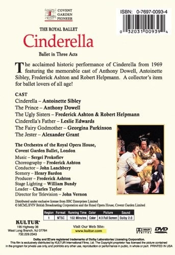 CINDERELLA (Royal Ballet) DVD 5 Ballet
