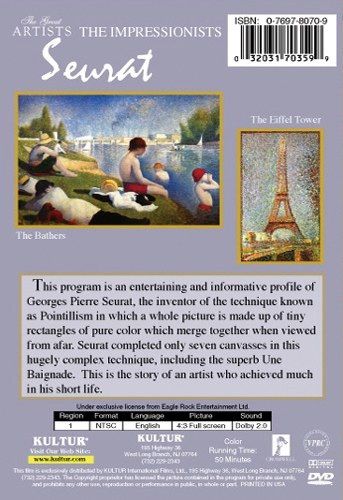 THE IMPRESSIONISTS: SEURAT DVD 5 Art