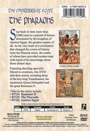 THE MYSTERIES OF EGYPT: The Pharaohs DVD 5 History