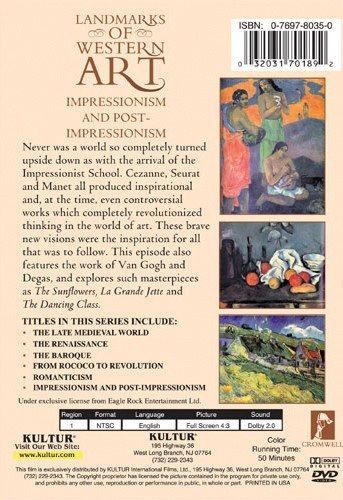 LANDMARKS OF WESTERN ART - IMPRESSIONISM & POST-IMPRESSIONSISM DVD 5 Art