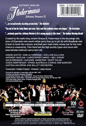 Fledermaus (Sydney Opera House) DVD 9 Opera