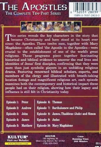 THE APOSTLES (The Complete 10 Part Series) DVD 9 History