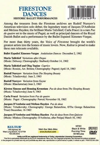 Firestone Dances: Historic Ballet Performances DVD 5 Ballet