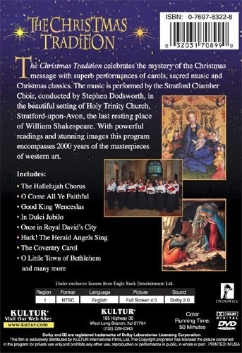 THE CHRISTMAS TRADITION: A CELEBRATION OF CHRISTMAS DVD 5 Classical Music