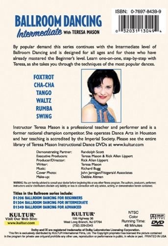 BALLROOM DANCING INTERMEDIATE with TERESA MASON DVD 5 Dance