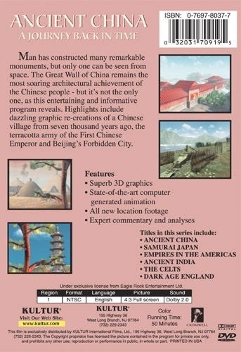 LOST TREASURES Vol. 3 - ANCIENT CHINA DVD 5 History