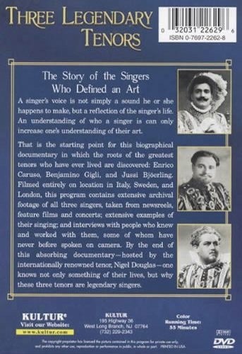 THREE LEGENDARY TENORS DVD 5 Opera