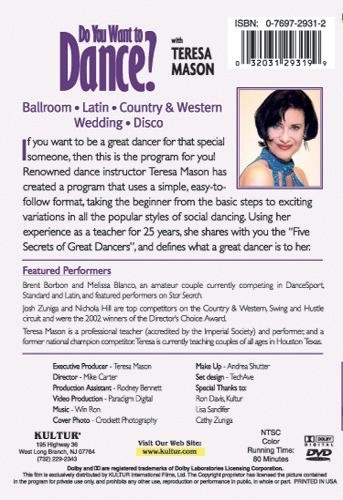 DO YOU WANT TO DANCE? with Teresa Mason DVD 5 Dance