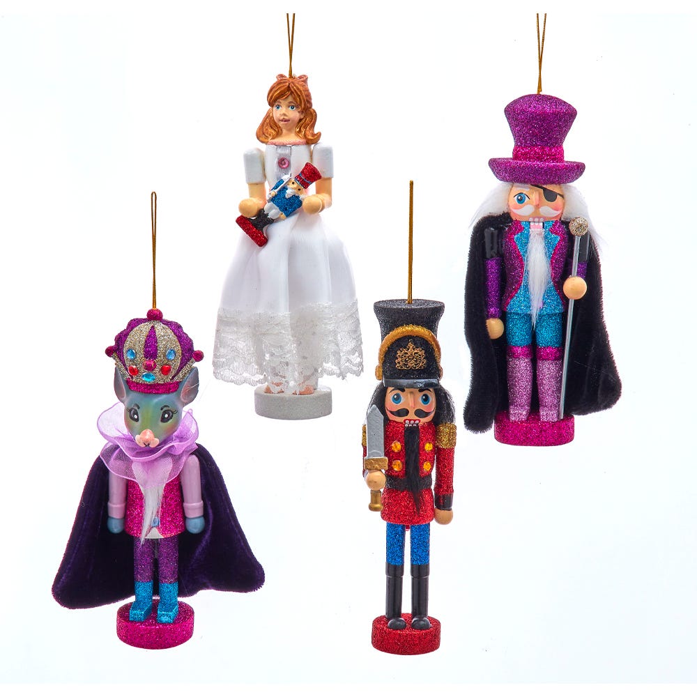 6" Hollywood Nutcrackers™ The Nutcracker Suite Nutcracker Ornaments, 4