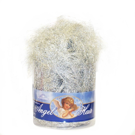 Silver Iridescent Angel Hair Tinsel