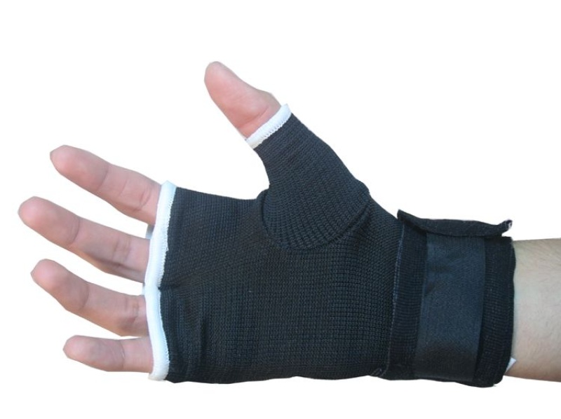Mma Black Wrist Strap Training Gloves Good Quality Size S To Xl