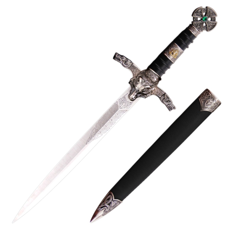 Defender Xtreme 16.7" Medieval Wolf Dagger With Stainless Steel Blade And Zinc Alloy Handle