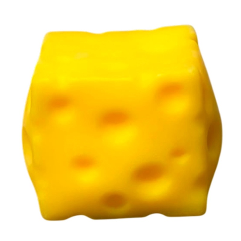 Cheese Squeeze Stress Relief Jumbo Squishy – 6-Piece Wholesale Box