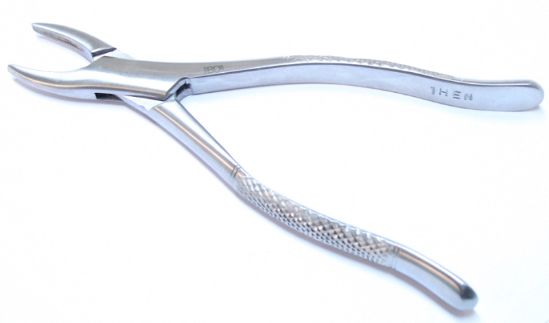 1Hen 1Pc Dental Instrument Extracting Forceps Stainless Steel