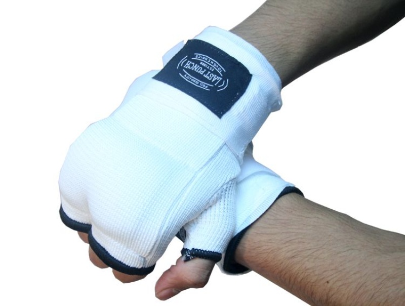 Training Gloves Mma White Wrist Strap S To Xl Size