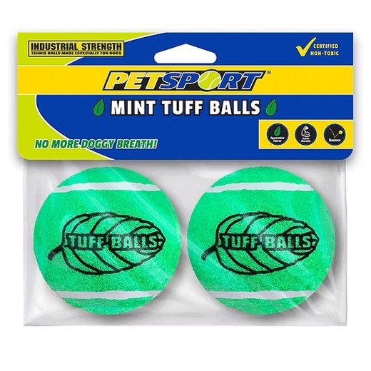 Petsport Tuff Balls Mint 2.5" 2Pk