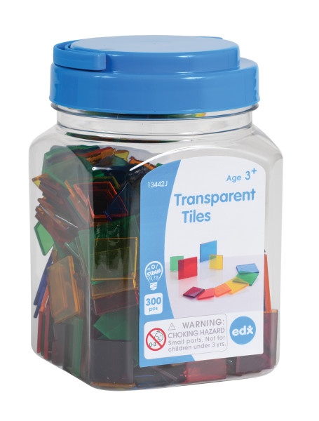 Transparent Tiles - Mini Jar - Set Of 300