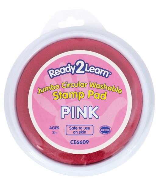 Jumbo Circular Washable Stamp Pad - Pink