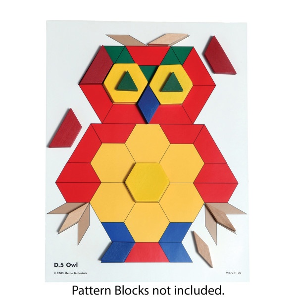 Pattern Block Activity Cards - Set Of 20