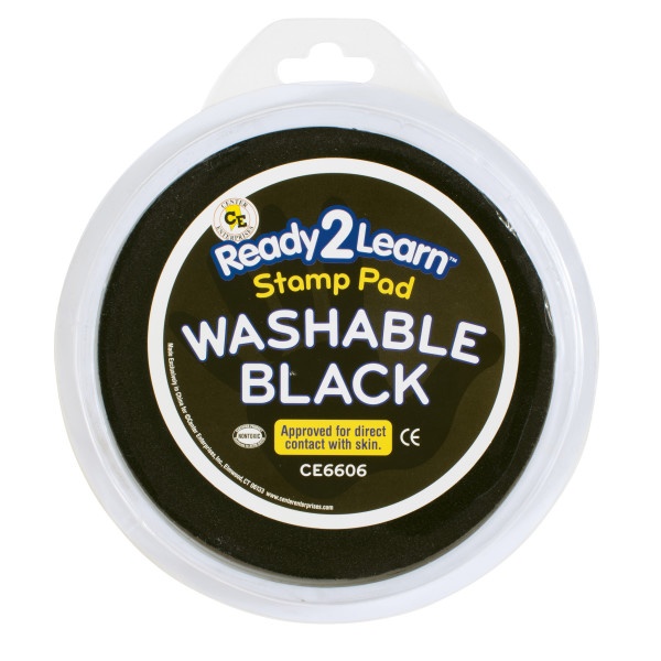 Jumbo Circular Washable Stamp Pad - Black