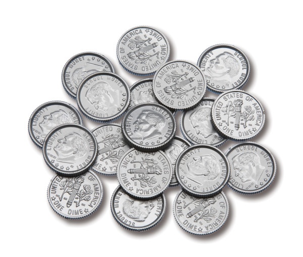 Play Coins - Dimes - Set Of 100