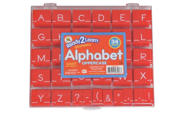 Alphabet Stamps - Uppercase - Large - Set Of 34