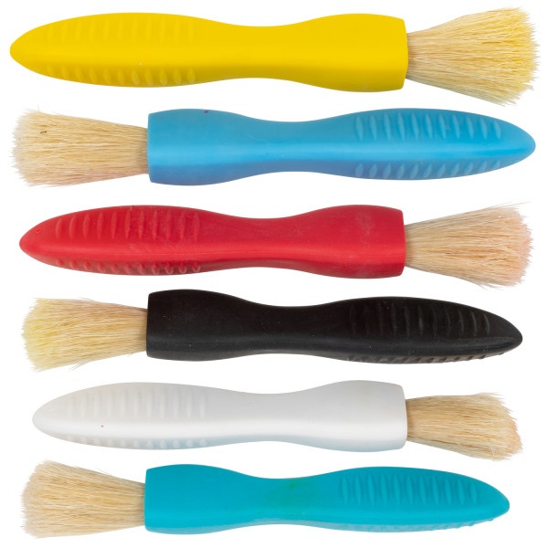 Triangle Grip Paint Brushes - 1 Size - Set Of 6