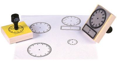 Analog Clock Stamps - Small - Set Of 3
