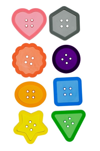 Transparent Large Buttons - Mini Jar