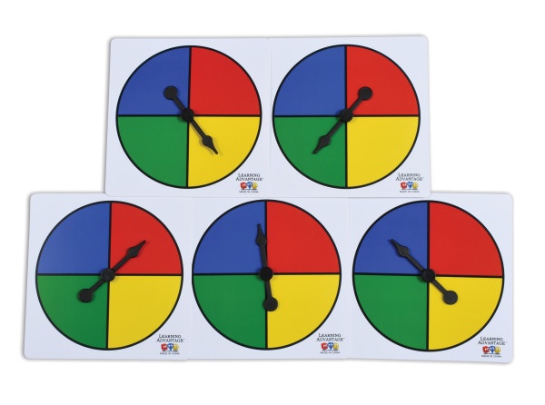 Four-Color Spinners - Set Of 5