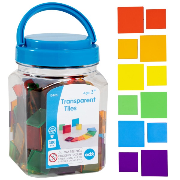 Transparent Tiles - Mini Jar - Set Of 300