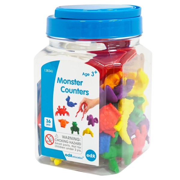 Monster Counters - Bright Colors Mini Jar