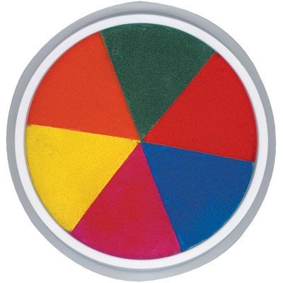 Discover the Jumbo 6-In-1 Circular Washable Stamp Pad - Rnbw
