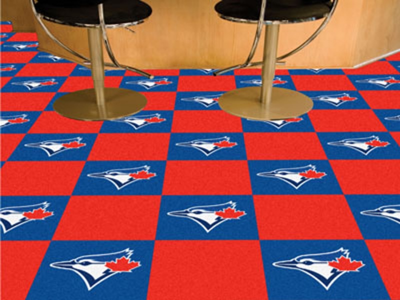 Toronto Blue Jays Carpet Tiles 18"X18" Tiles