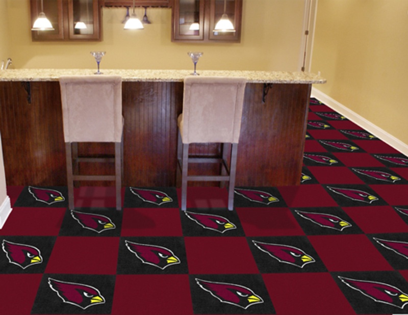 Arizona Cardinals Carpet Tiles 18"X18" Tiles