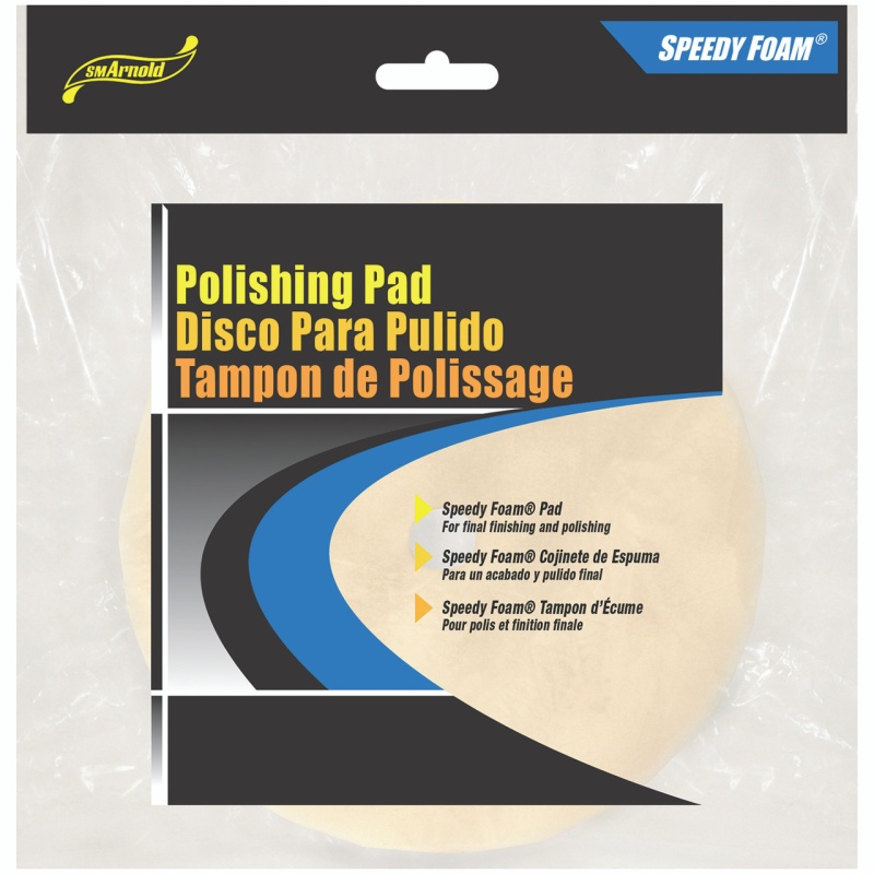 9" White Foam Polishing Pad For Final Finishing And Polishing